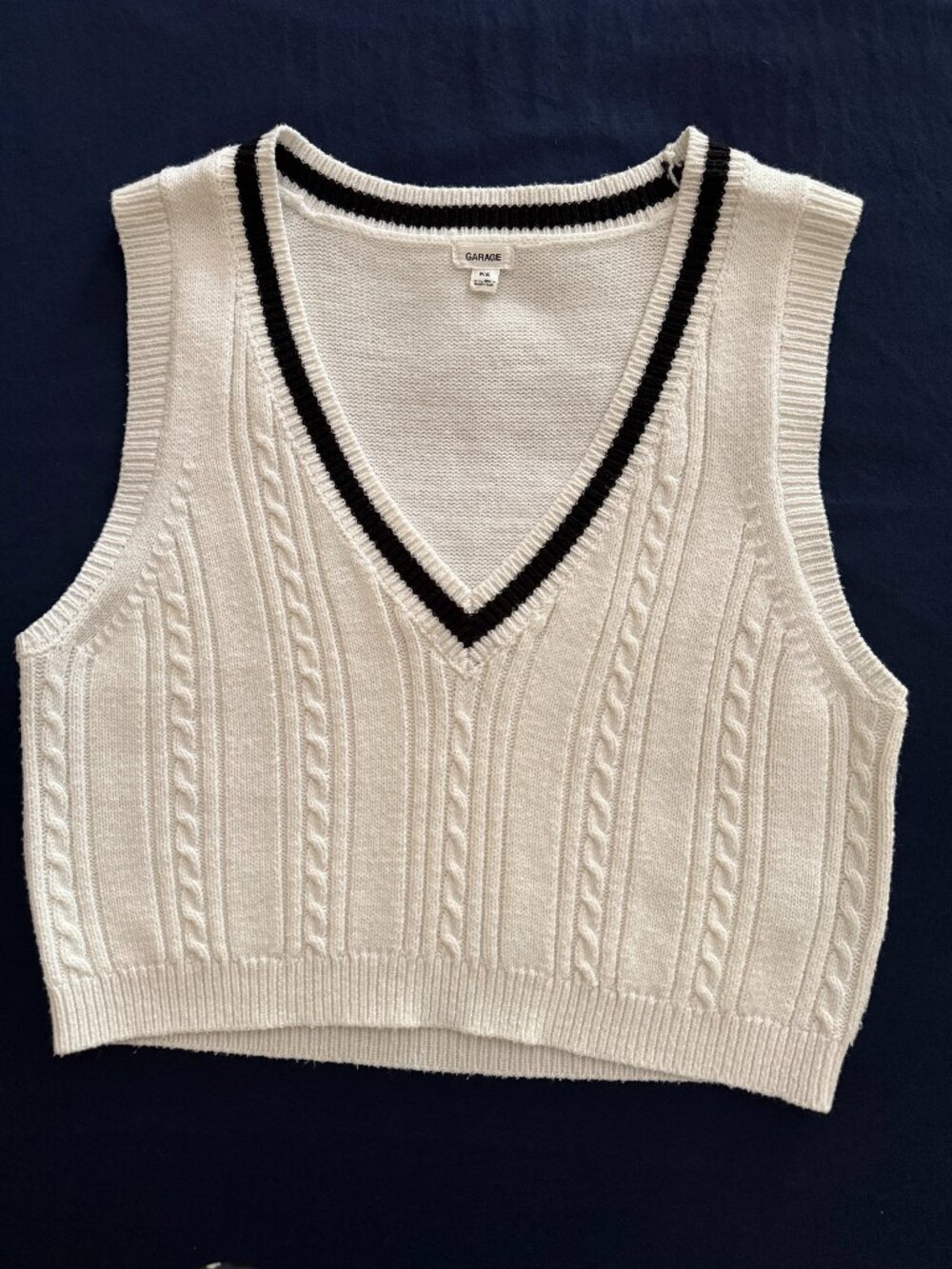 Garage Cropped Cricket Sweater Vest (P/S)